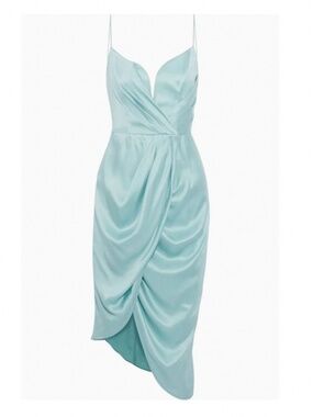Zimmermann seafoam silk dress NWT